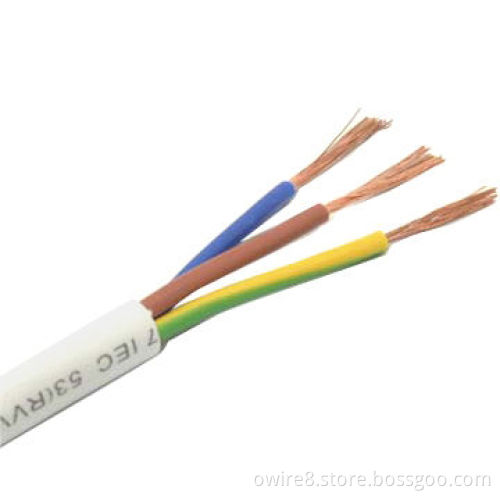 RVV Power Cable, 3*0.75mm with PVC Jacket